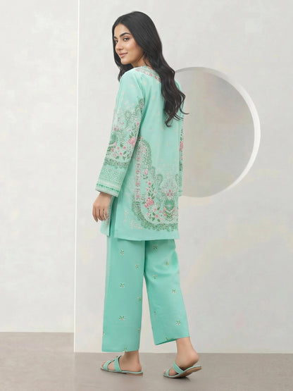 2 Piece Lawn Slub Suit (Pret)