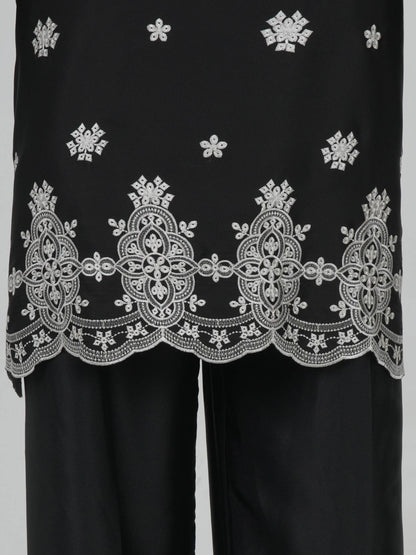 2 Piece Silk Suit- Embroidered (Pret)