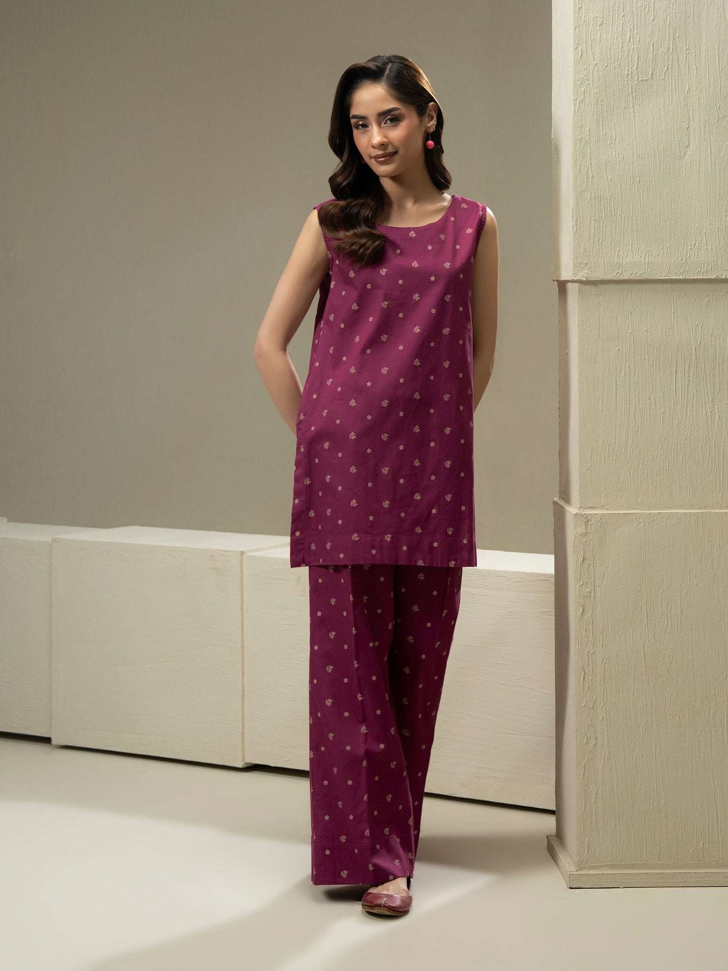 Khaddar Cardigan Co-ord Set