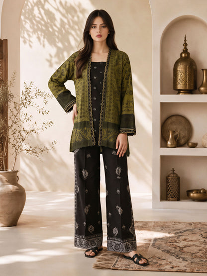 Linen Co-ord Set- Embroidered