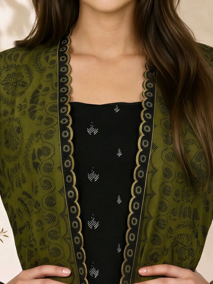 Linen Co-ord Set- Embroidered