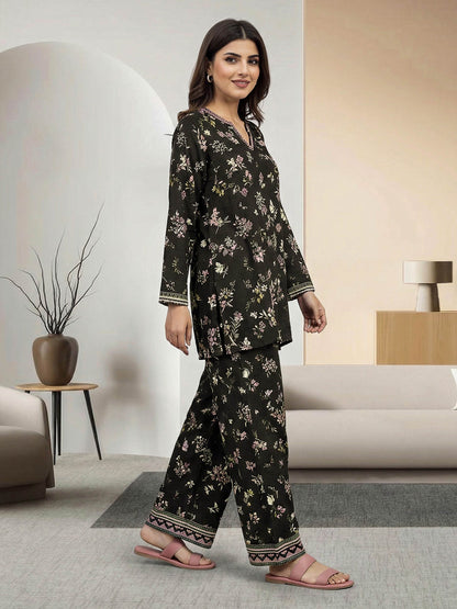 Viscose Co-ord set- Embroidered