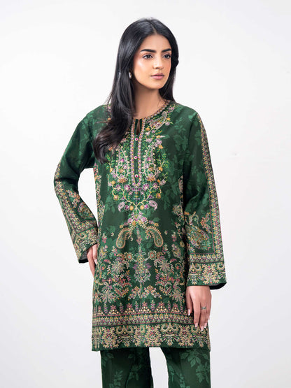 2 Piece Khaddar Suit- Embroidered (Pret)
