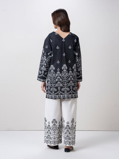 Khaddar Co-ord Set- Embroidered