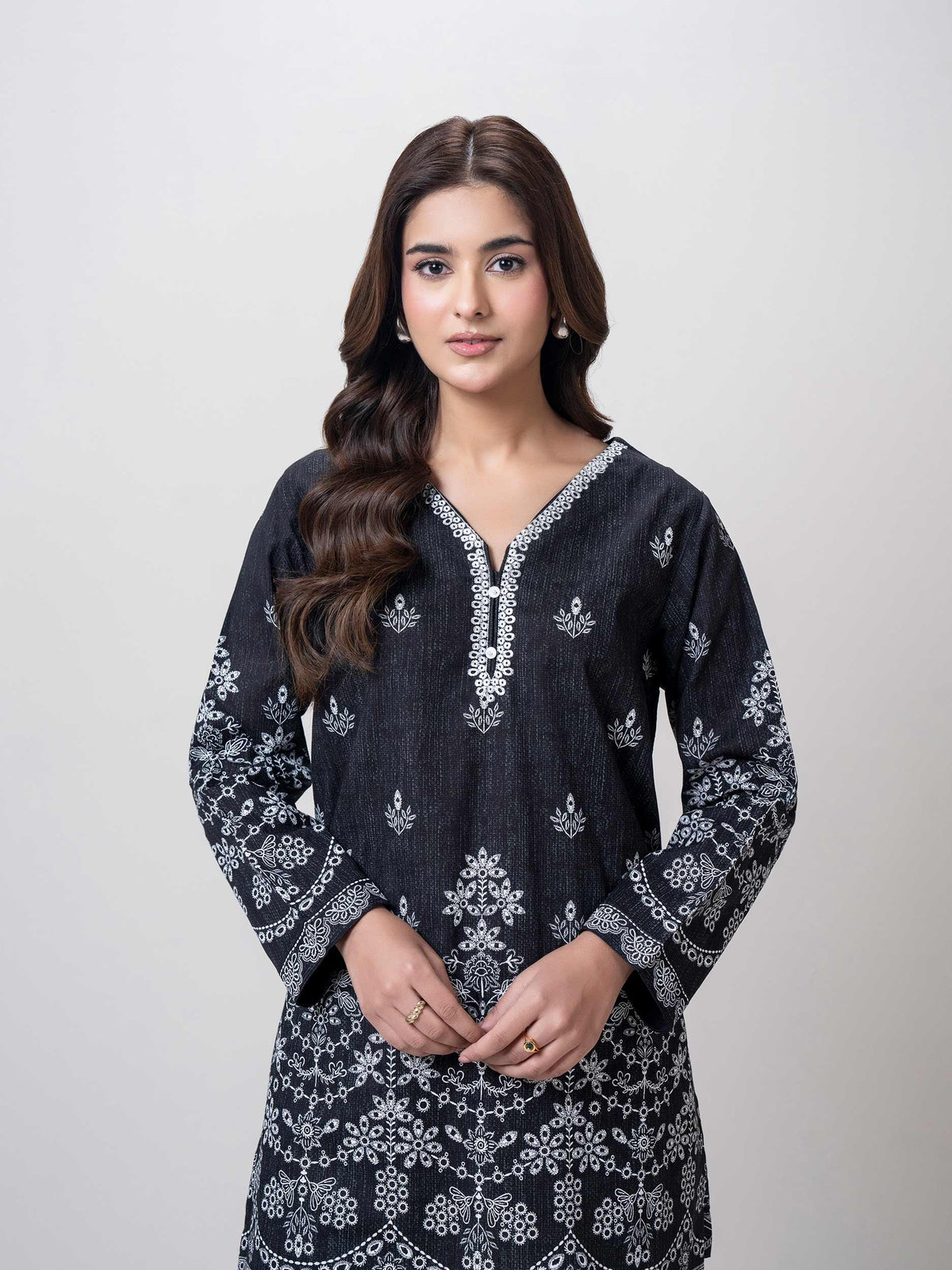 Khaddar Co-ord Set- Embroidered