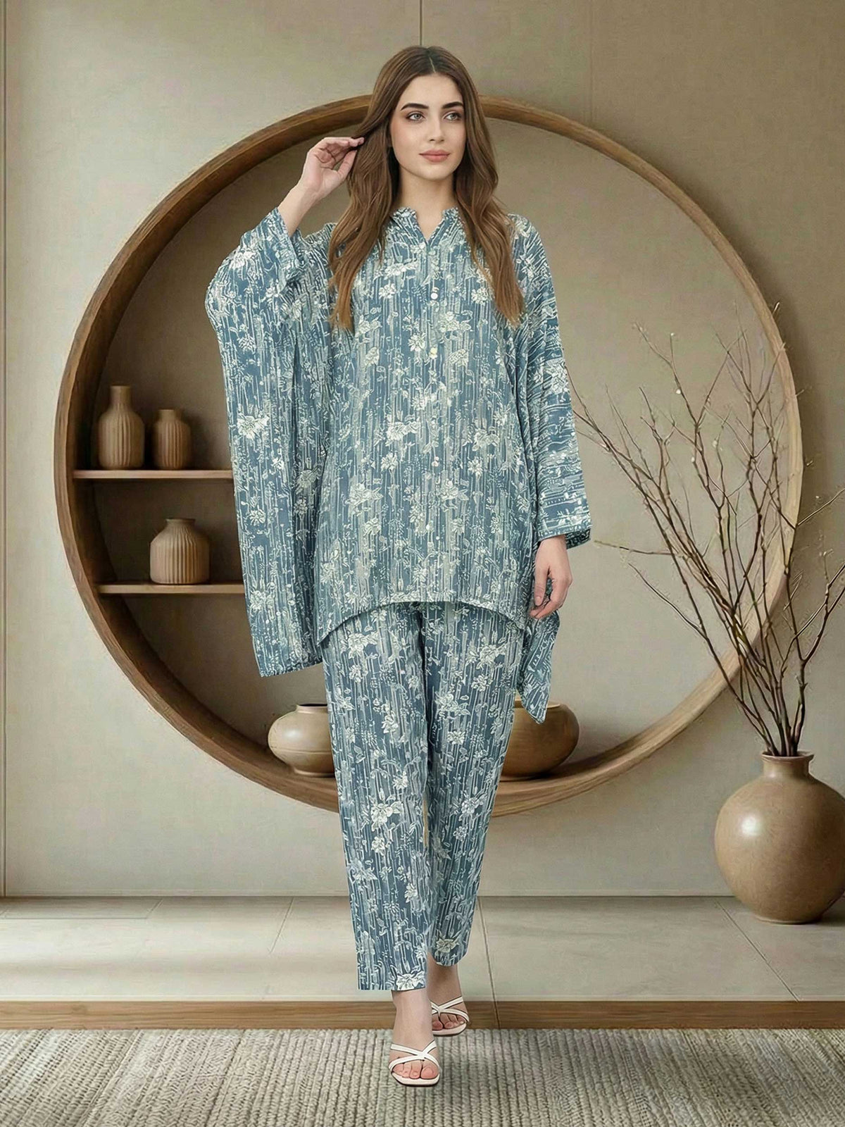 2 Piece Viscose Suit (Pret)