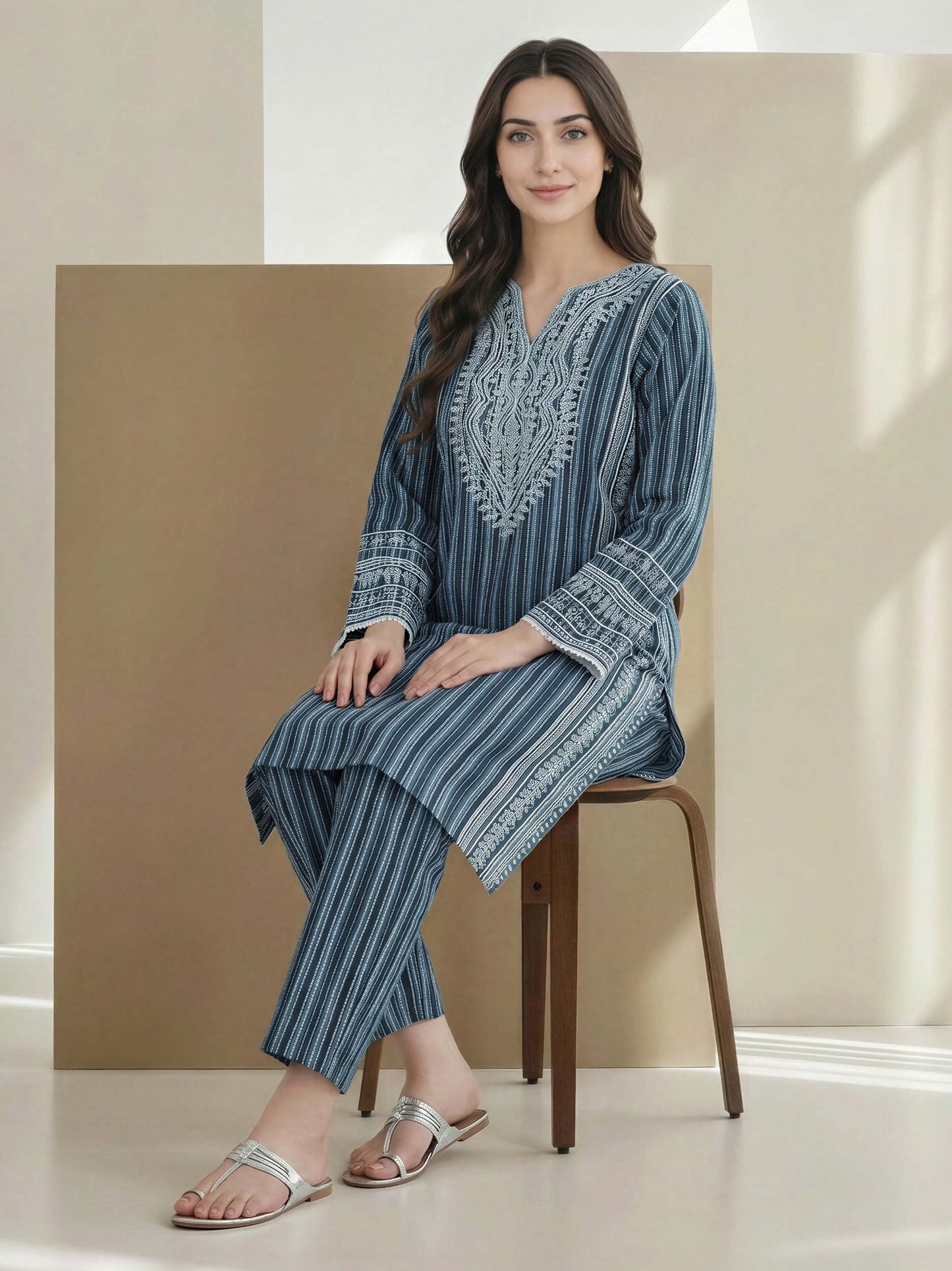2 Piece Lawn Suit (Pret)