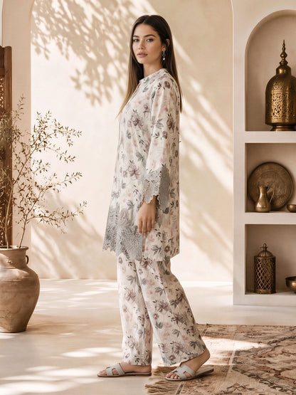 Viscose Co-ord Set- Embroidered