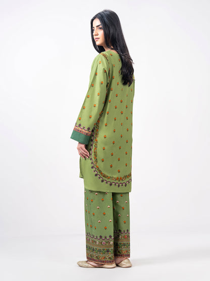 2 Piece Khaddar Suit- Embroidered (Pret)