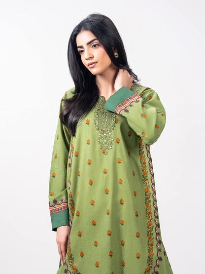 2 Piece Khaddar Suit- Embroidered (Pret)