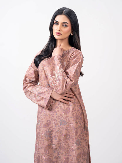 2 Piece Khaddar Suit- Embroidered (Pret)