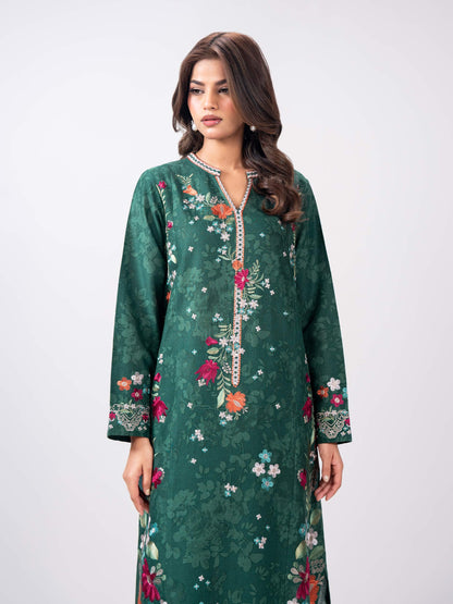 2 Piece Khaddar Suit- Embroidered (Pret)