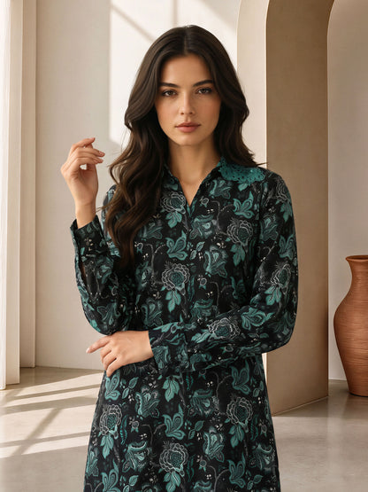 Viscose Co-ord Set- Embroidered