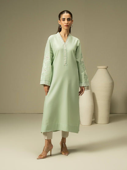 Khaddar Shirt-Embroidered (Pret)