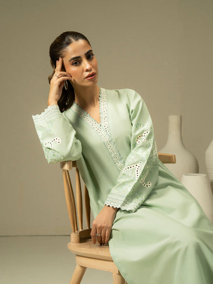 Khaddar Shirt-Embroidered (Pret)