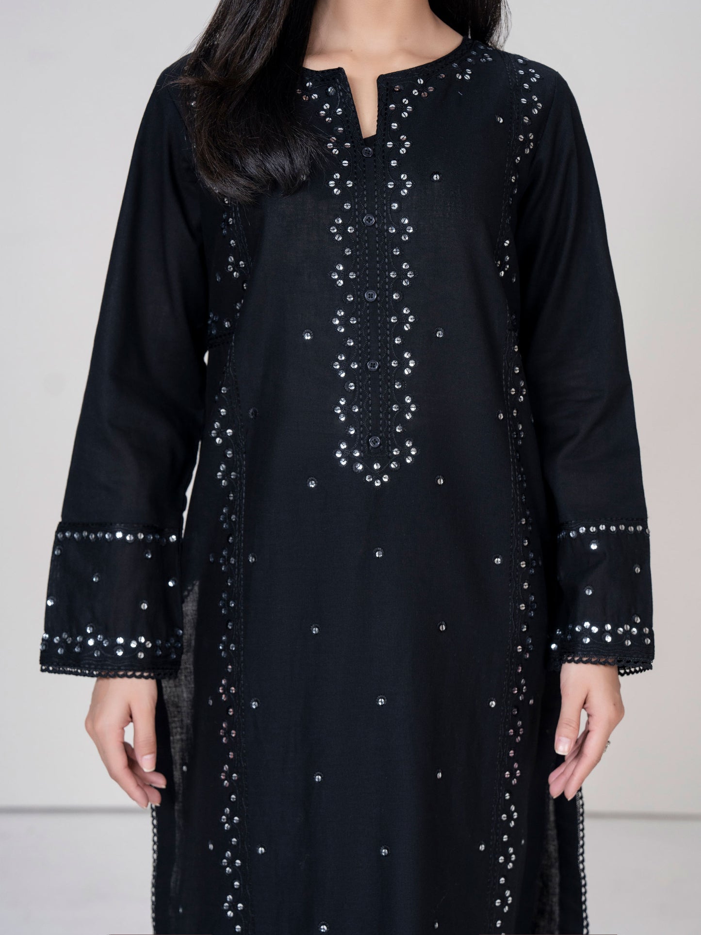 Khaddar Shirt- Embroidered (Pret)