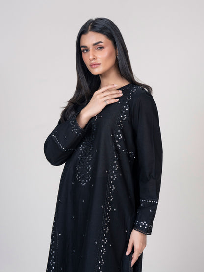 Khaddar Shirt- Embroidered (Pret)