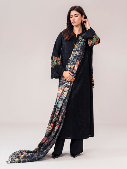 2 Piece Khaddar Suit- Embroidered (Pret)