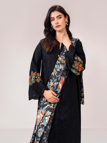 2 Piece Khaddar Suit- Embroidered (Pret)