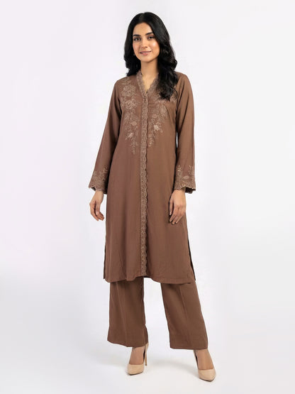 2 Piece Crepe- Embroidered (Pret)