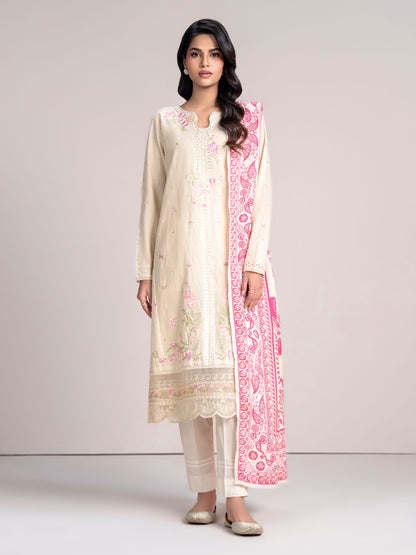 2-Piece Khaddar Suit- Embroidered (Pret)