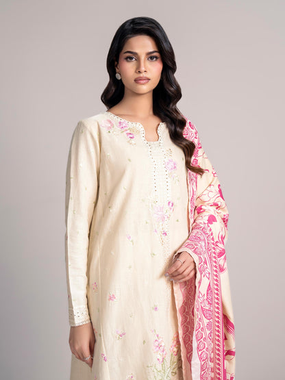 2-Piece Khaddar Suit- Embroidered (Pret)