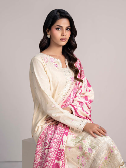 2-Piece Khaddar Suit- Embroidered (Pret)