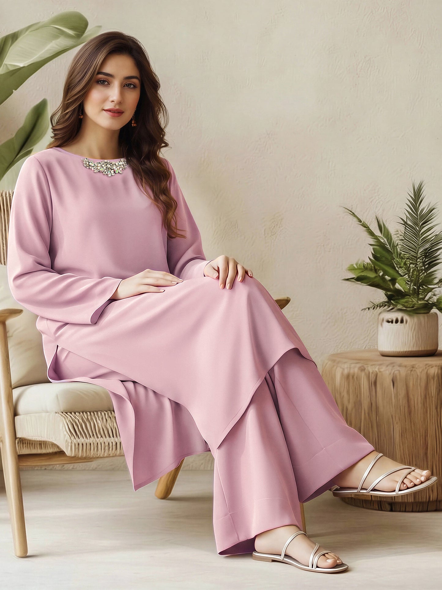 2 Piece Grip Suit- Embellished (Pret)