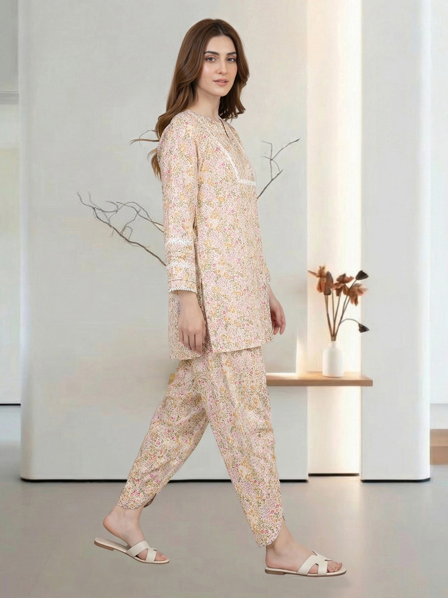 2 Piece Lawn Suit- Embroidered (Pret)