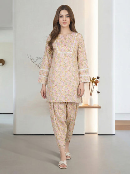 2 Piece Lawn Suit- Embroidered (Pret)