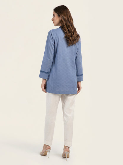 Dobby Kurti- Embroidered (Pret)