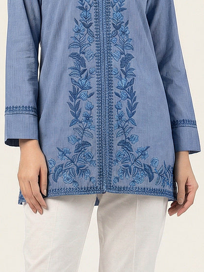 Dobby Kurti- Embroidered (Pret)