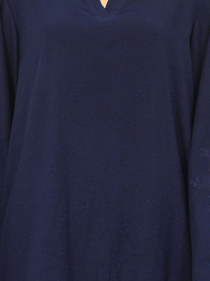 Yarn Dyed Kurti- Embroidered (Pret)