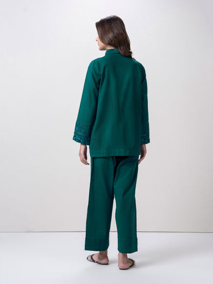 Khaddar Co-ord Set- Embroidered