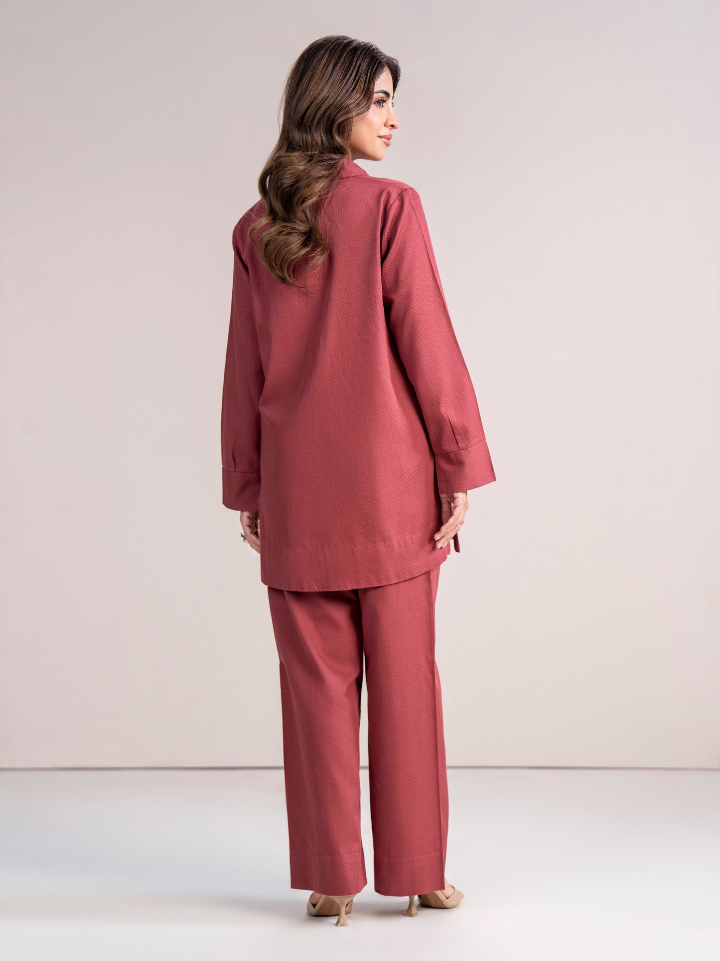 Self Jacquard Co-ord Set