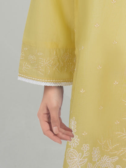 2 Piece Lawn Slub- Embroidered (Pret)