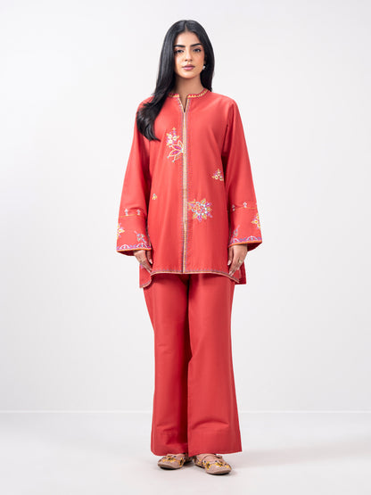 Khaddar Co ord set- Embroidered