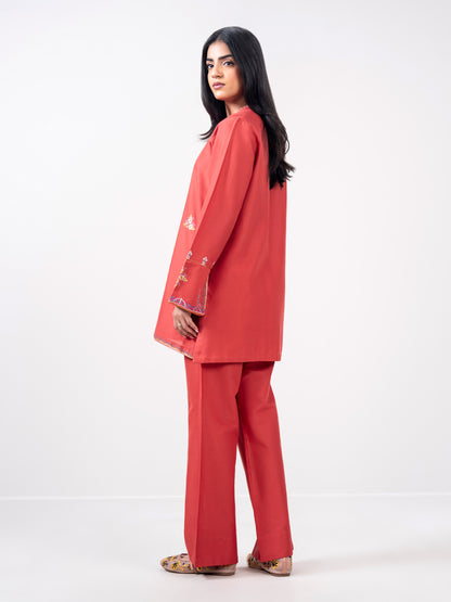 Khaddar Co ord set- Embroidered