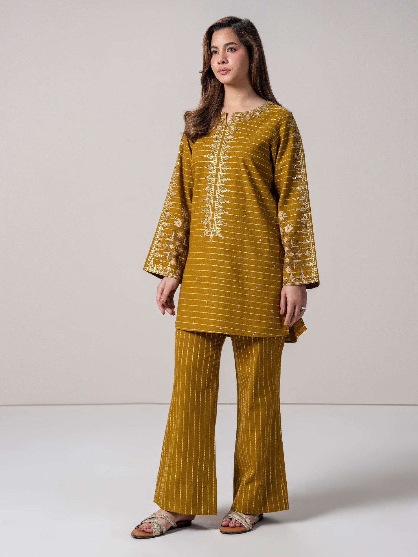 2 Piece Yarn Dyed Suit (Pret)