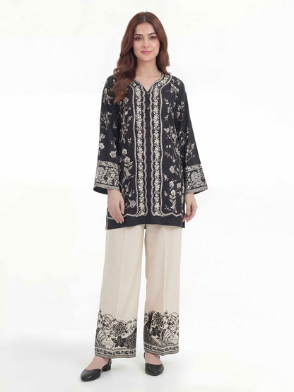 Crepe Co-ord Set- Embroidered