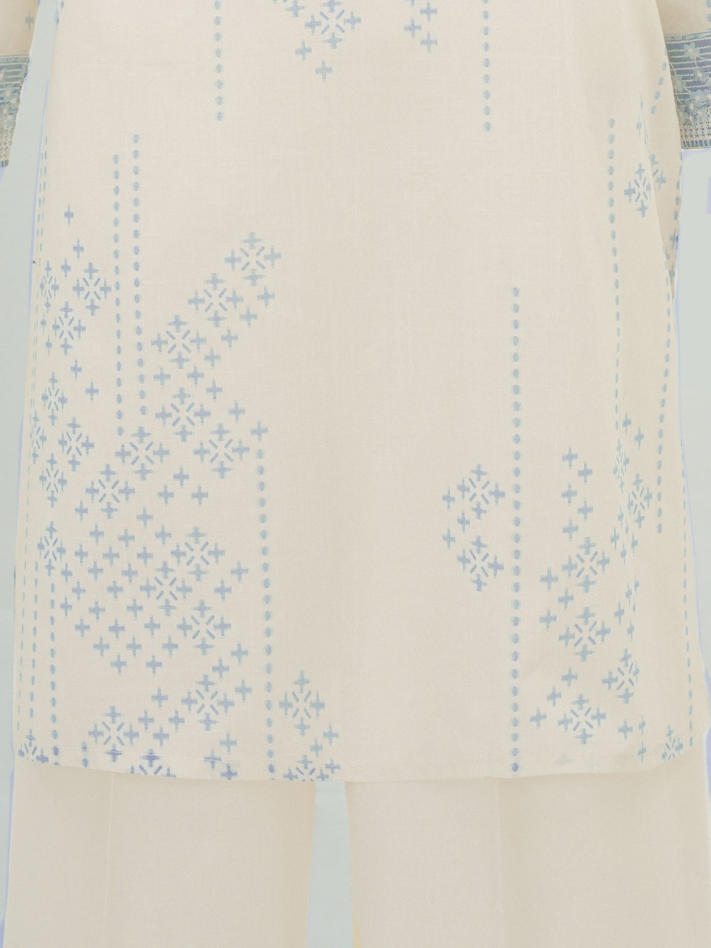 3 Piece Lawn Slub Suit- Embroidered (Pret)