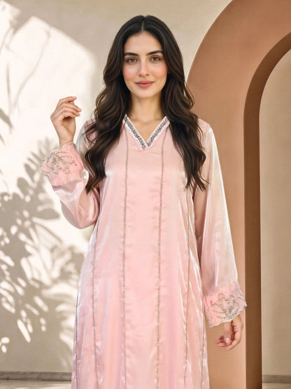 2 Piece Silk Suit- Embellished (Pret)