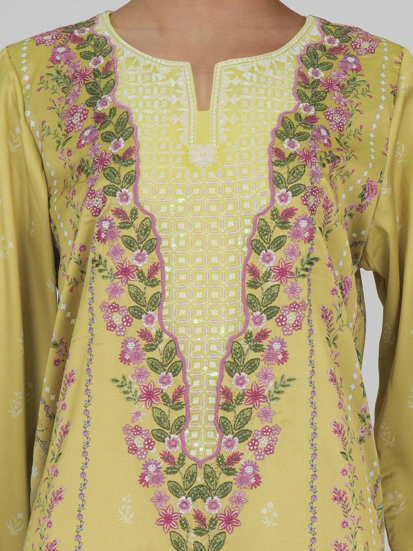 Silk Kaftan- Embroidered (Pret)