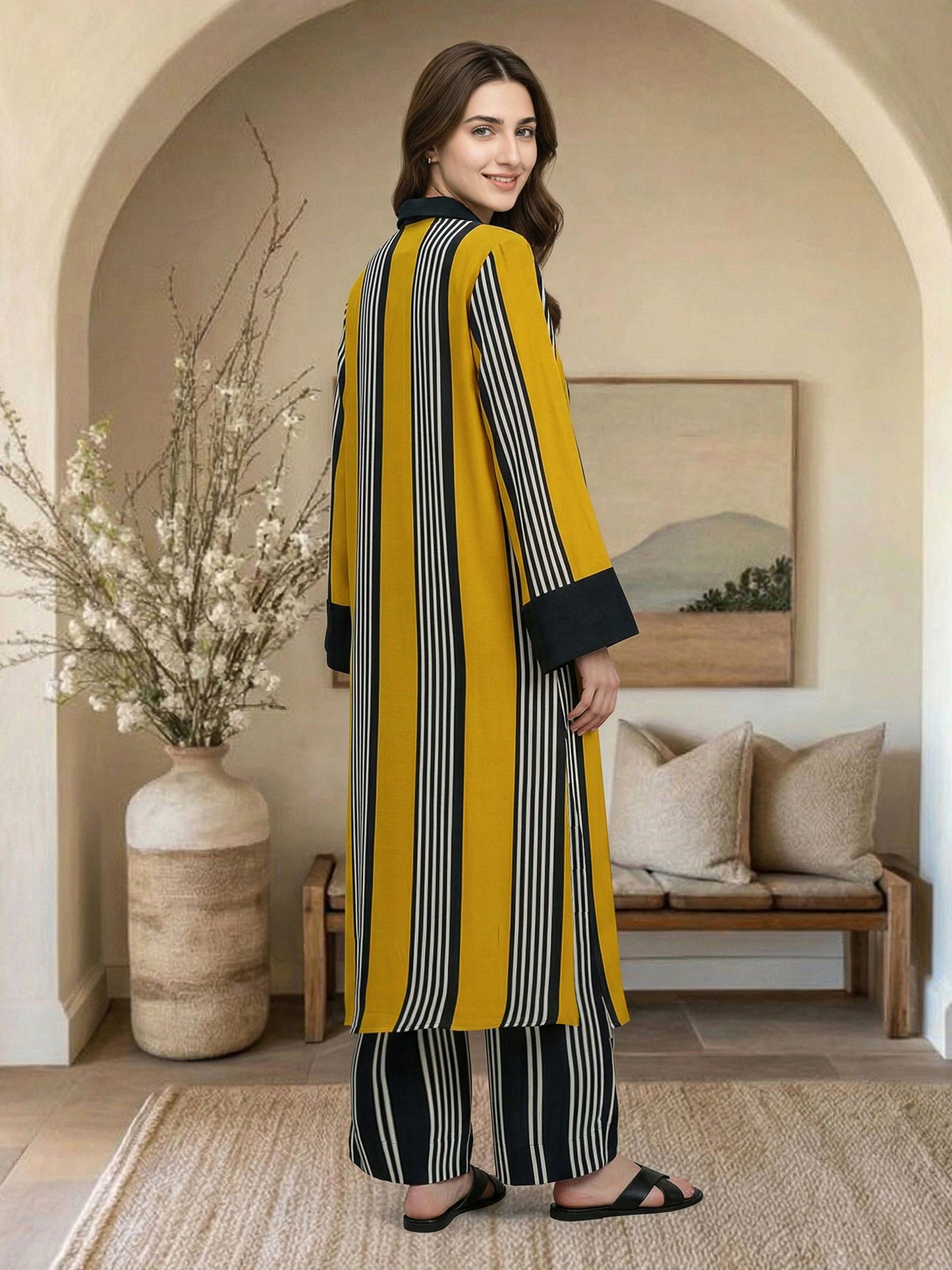 2 Piece Viscose Suit (Pret)