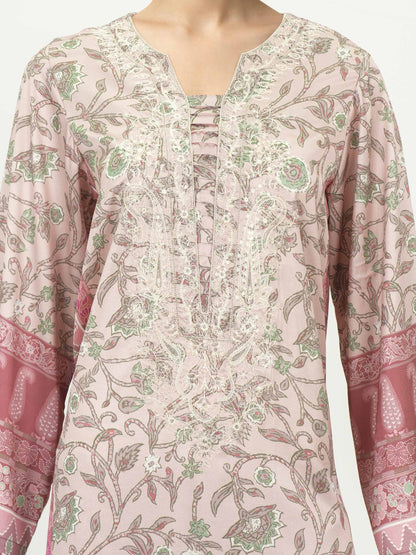 2 Piece Silk Suit- Embroidered (Pret)