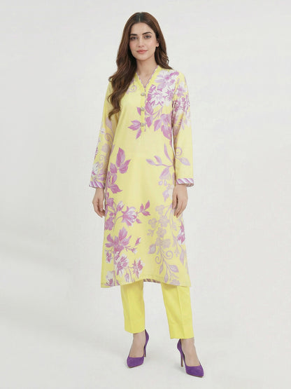 2 Piece Silk Suit-Embellished (Pret)