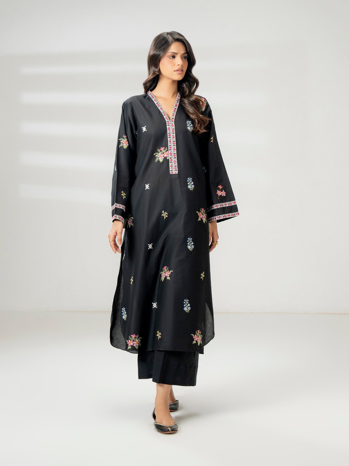 Cambric Shirt-Embroidered (Pret)