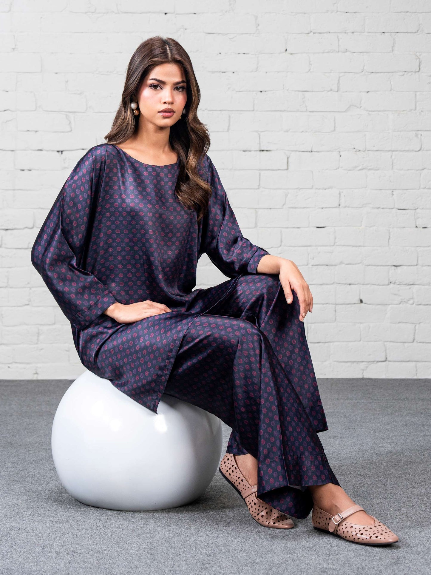 2 Piece Silk Suit (Pret)