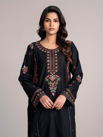 Karandi Shirt- Embroidered (Pret)
