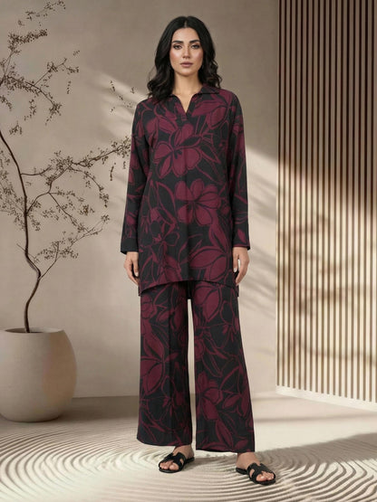 2 Piece Viscose Slub Suit (Pret)